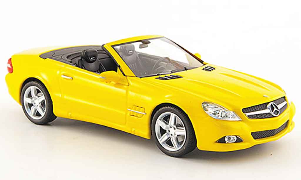 Mercedes Classe SL 1/43 Minichamps (R230) giallo Linea Giallo 2008 modellino in miniatura
