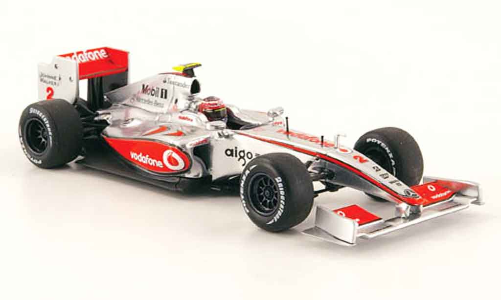 Mercedes F1 1/43 Minichamps McLaren No.2 Showcar H.Kovalainen 2009 modellino in miniatura