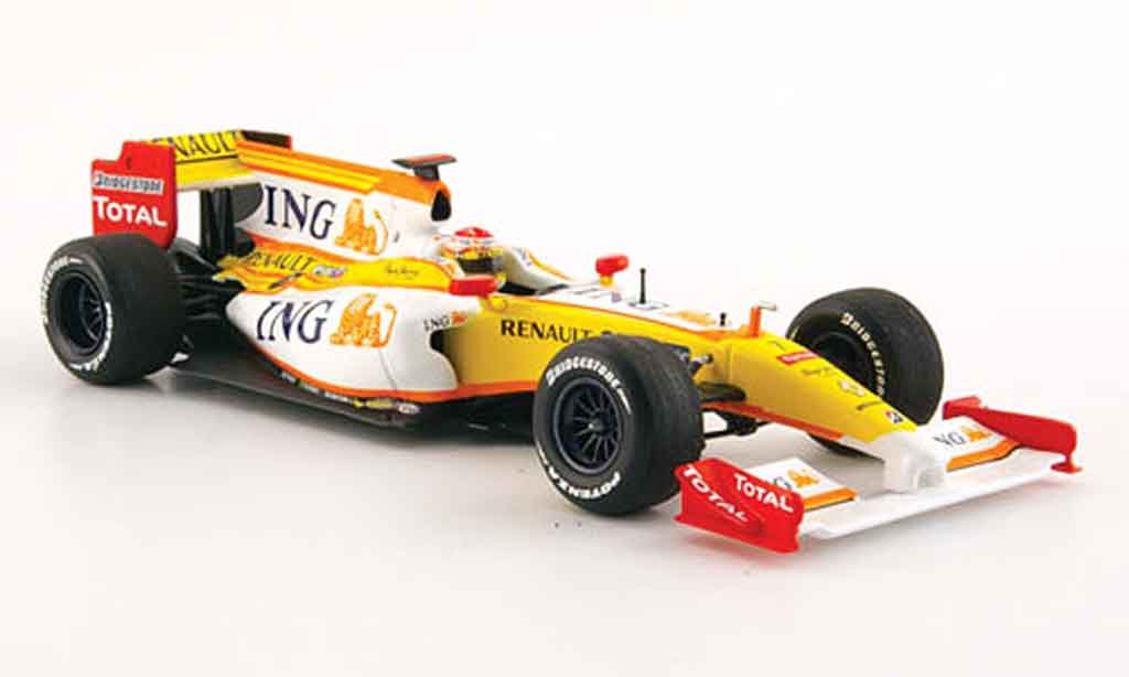 Renault F1 1/43 Minichamps f 1 showcar no.7 2009 modellino in miniatura