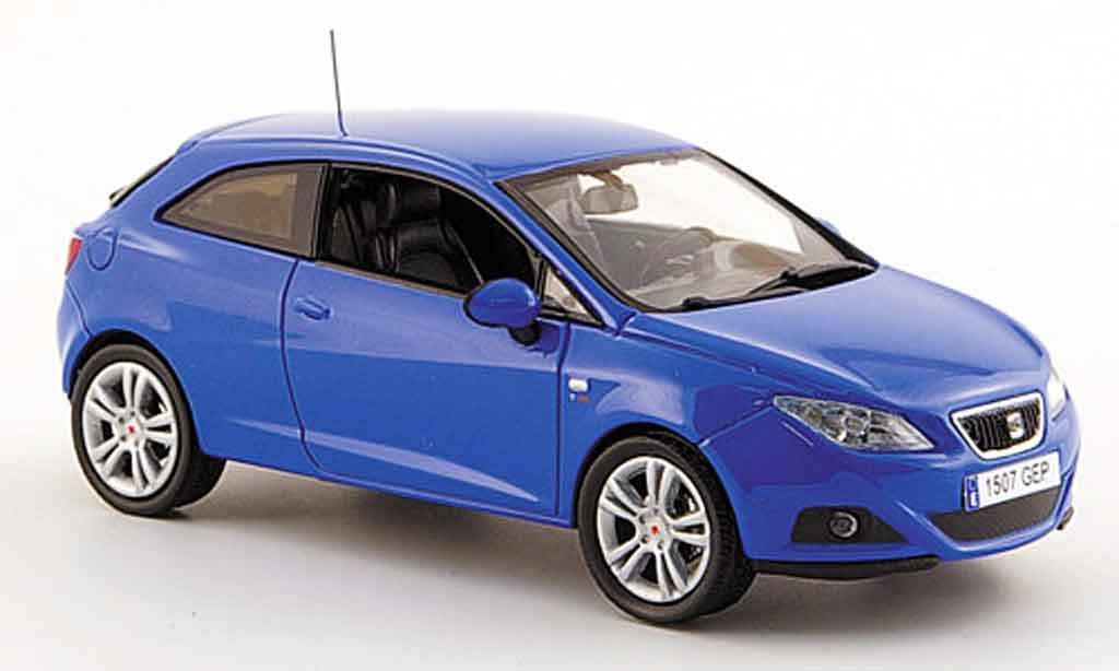 Seat Ibiza 1/43 J Collection sc blu 3turer 2008 modellino in miniatura