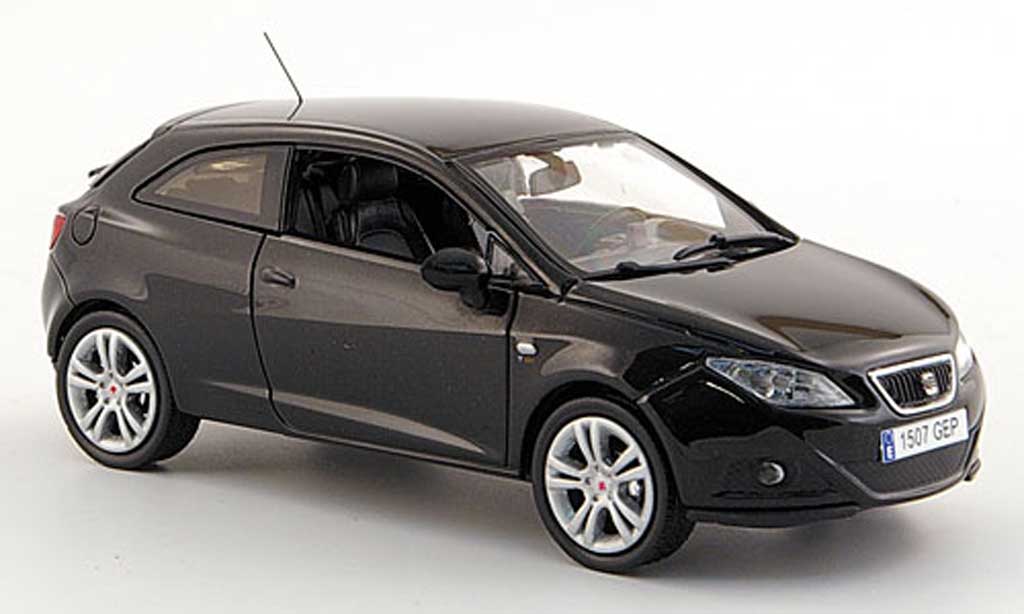 Seat Ibiza 1/43 J Collection SC nero 3-portes 2008 modellino in miniatura