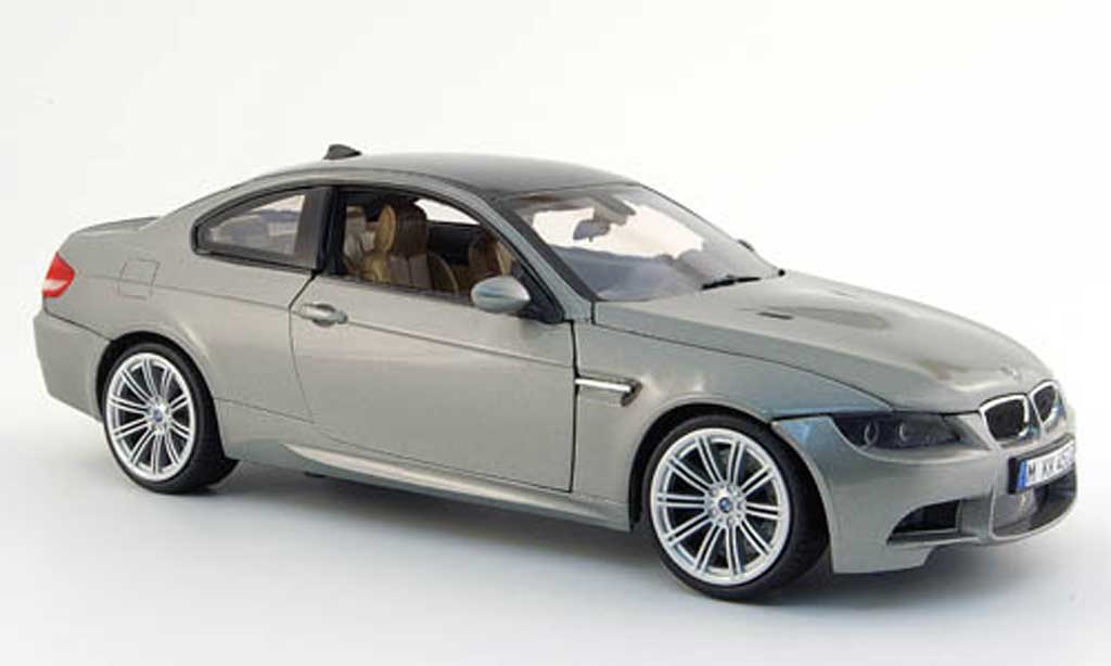 Bmw M3 E92 1/18 Mondo Motors E92 coupe grigio 2008 modellino in miniatura