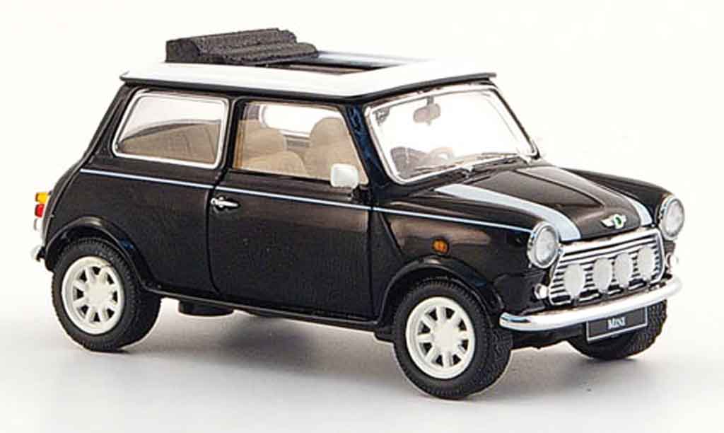 Austin Mini Cooper 1/43 Schuco Cooper nero bianco 1990 modellino in miniatura