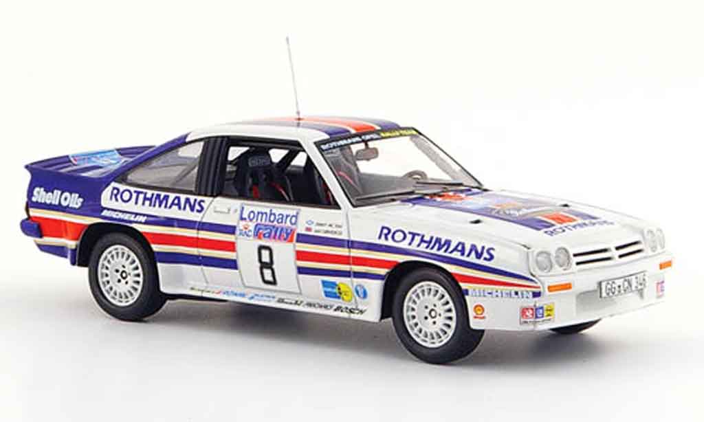 Opel Manta B 1/43 Schuco B 400 no.8 rossohmans rallye england 1983 modellino in miniatura