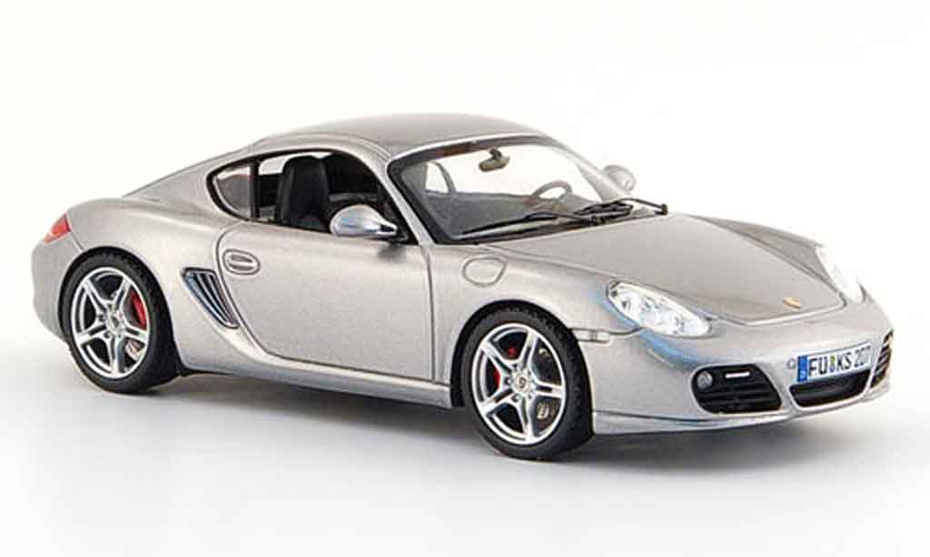 Porsche Cayman S 1/43 Schuco S grigio metallisee 2009 modellino in miniatura