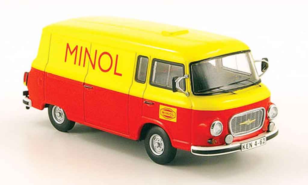Barkas B 1000 1/43 Schuco Kastenwagen Minol modellino in miniatura