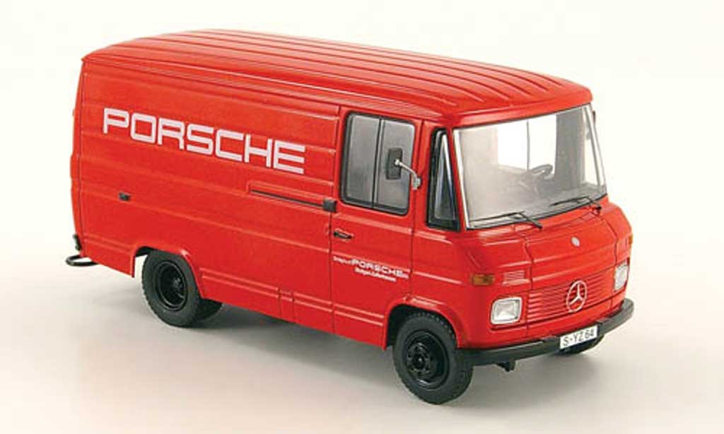 Mercedes L408 1/43 Schuco Kastenwagen Porsche modellino in miniatura