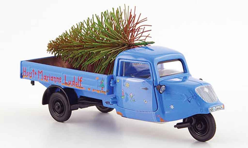 Seat Tempo 1/43 Schuco handreirad blu horst & marianne ludolf modellino in miniatura