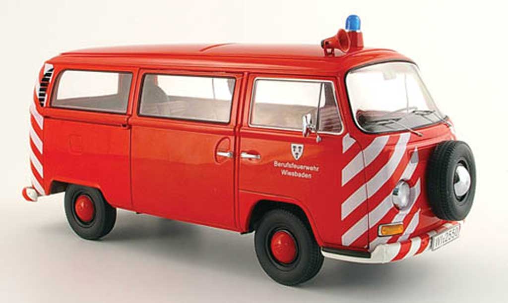 Volkswagen Combi 1/18 Schuco pompier modellino in miniatura