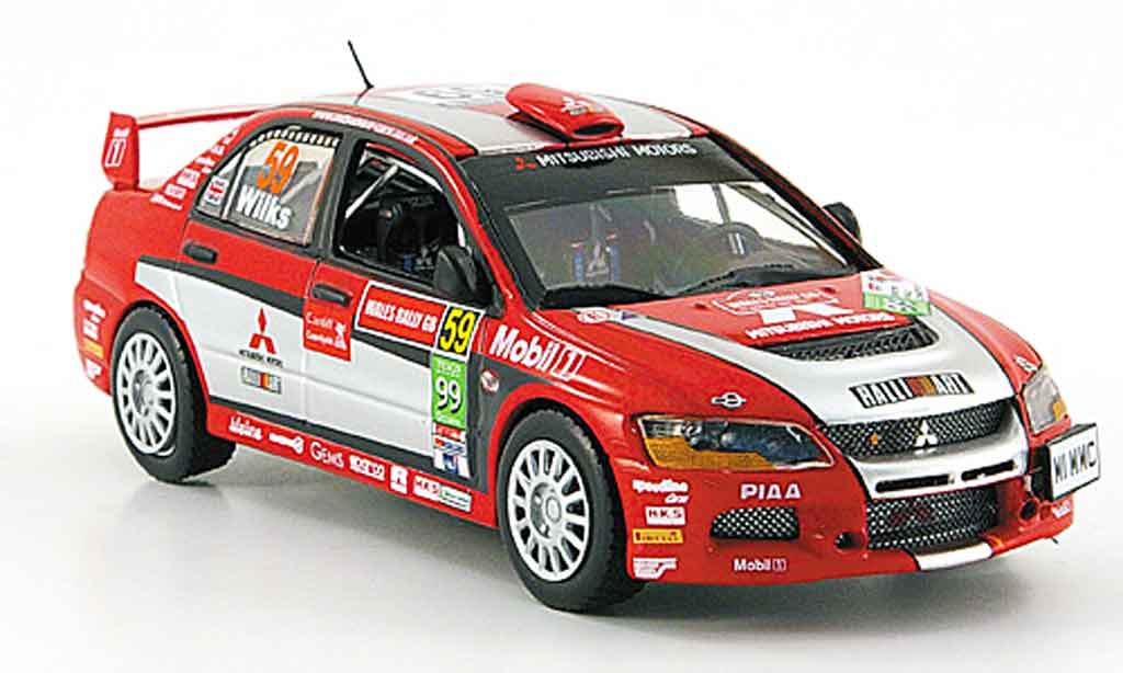 Mitsubishi Lancer Evolution IX 1/43 Vitesse Evolution IX Gr.N No. 59 PWRC Rally England 2007 modellino in miniatura