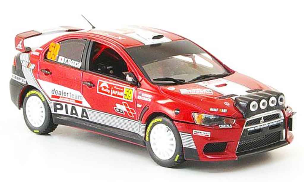 Mitsubishi Lancer Evolution X 1/43 Vitesse Evolution X No.59 RalliArt Rally Japan 2008 modellino in miniatura