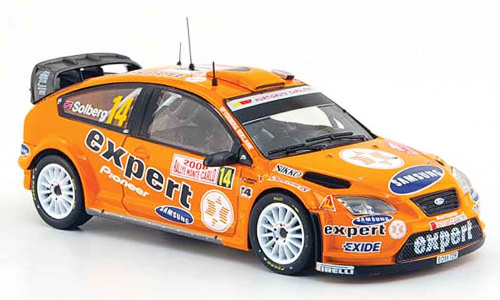 Ford Focus RS WRC 1/43 IXO RS WRC 07 No.14 Expert Rally Monte Carlo 2008 modellino in miniatura