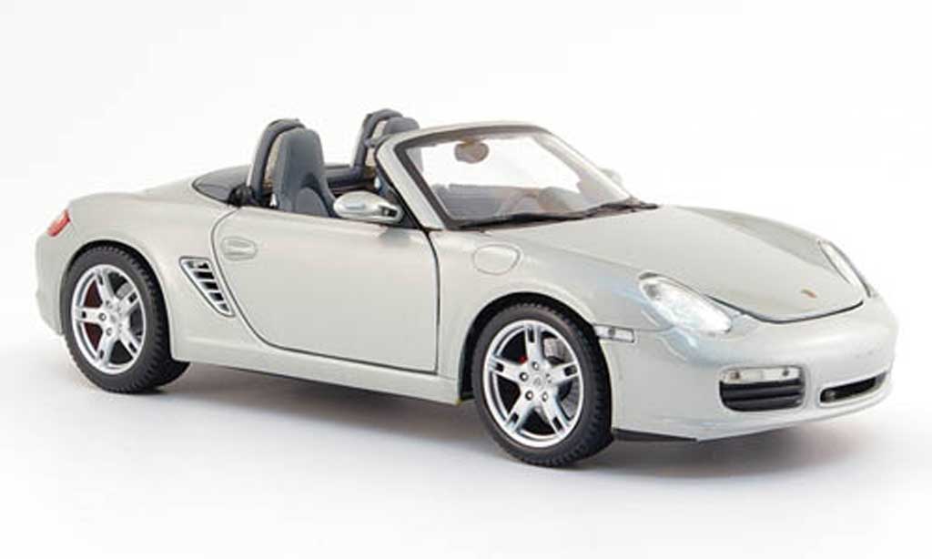 Porsche Boxster 1/18 Maisto grigio mit licht und sound modellino in miniatura
