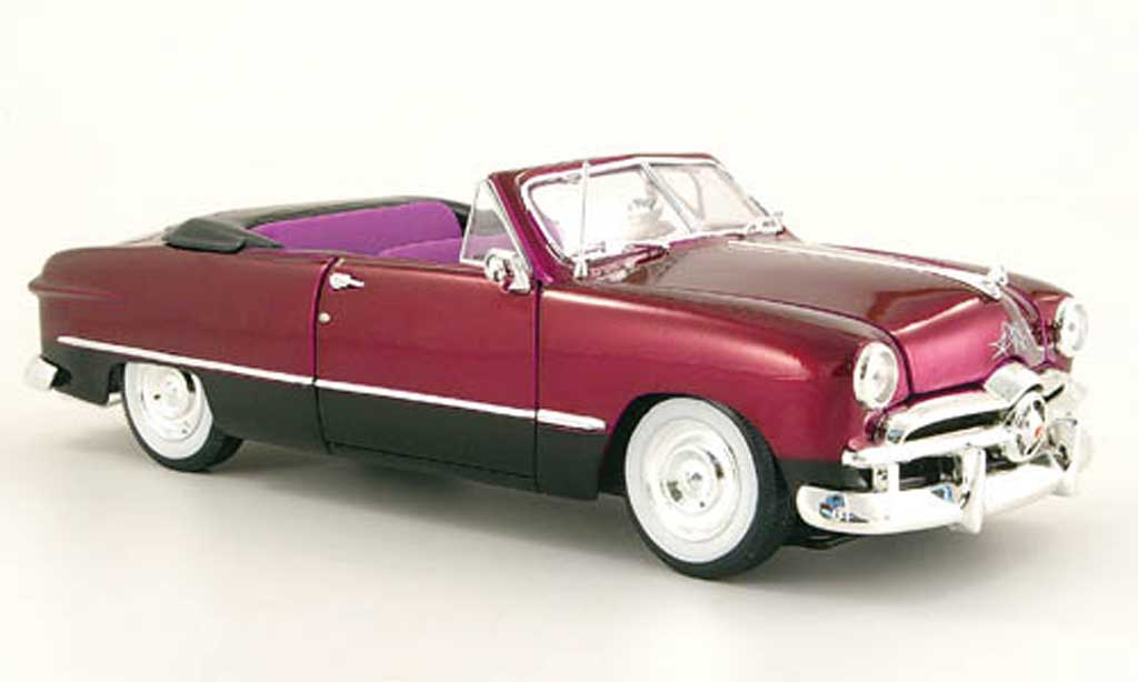 Ford 1949 1/18 Maisto lila/nero cabriolet modellino in miniatura