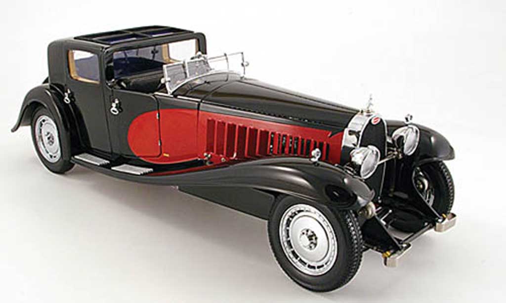 Bugatti Royale 1/18 Bauer coupe de ville rosso nero 1931 modellino in miniatura