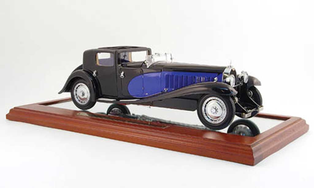 Bugatti Royale 1/18 Bauer coupe de ville nero blu 1931 modellino in miniatura
