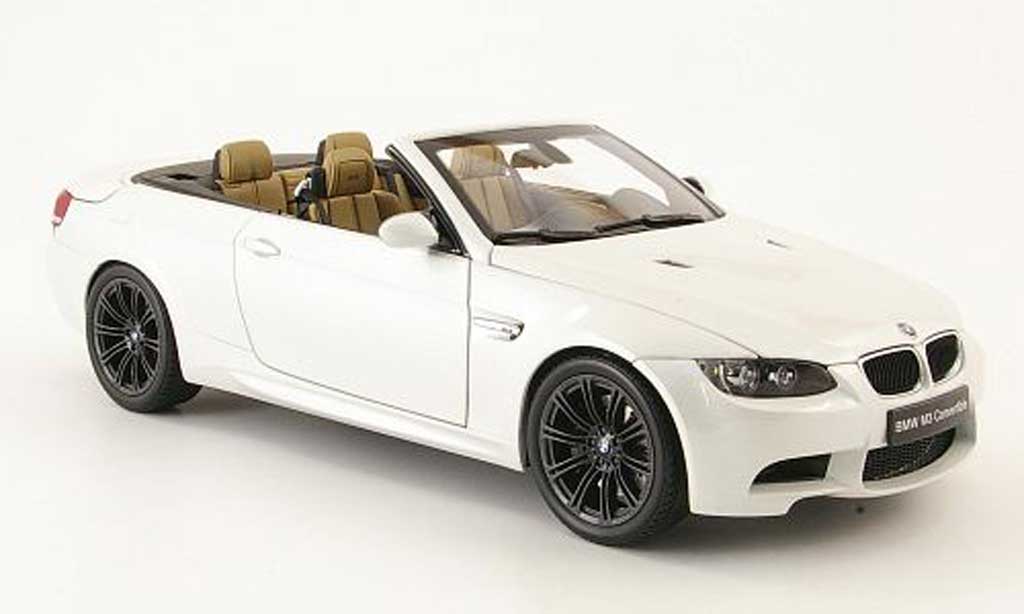 Bmw M3 E93 1/18 Autoart E93 cabriolet bianco modellino in miniatura