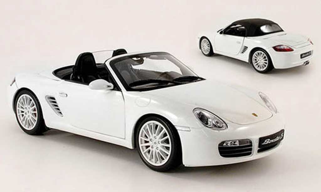 Porsche Boxster 1/18 Kyosho s bianco modellino in miniatura