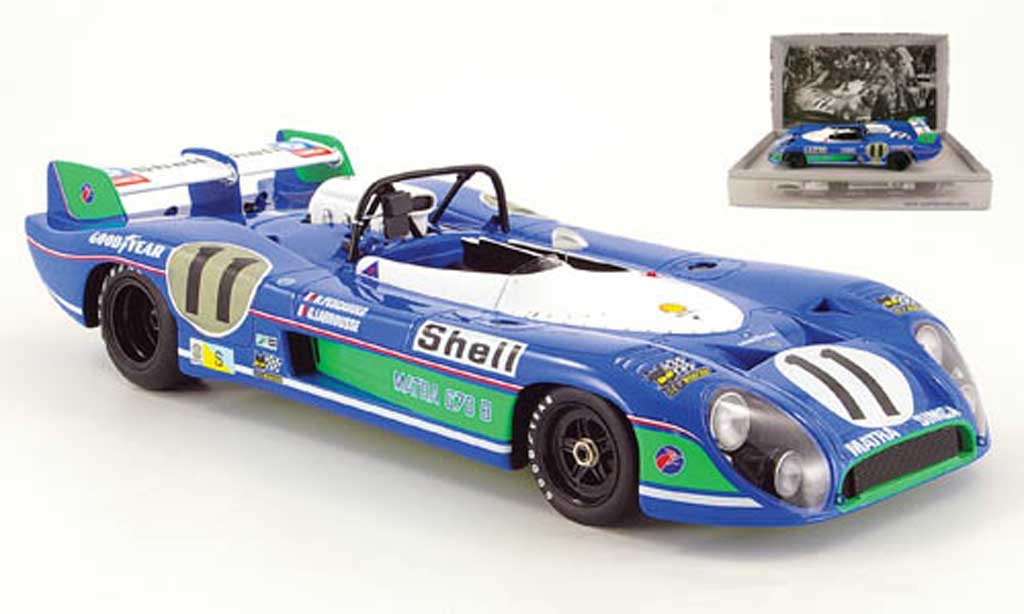 Simca Matra 1/18 Spark ms 670 no.11 sieger le mans 1973 modellino in miniatura