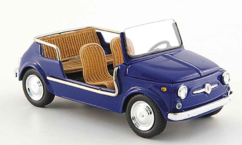 Fiat 500 1/43 Spark Jolly blu modellino in miniatura