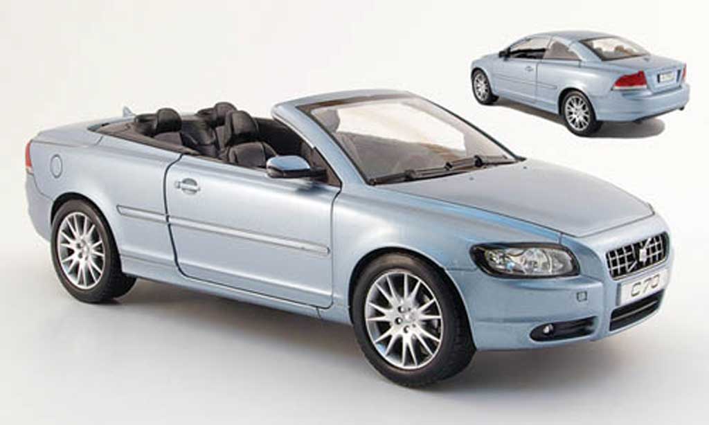 Volvo C70 1/18 Powco cabriolet blu 2006 modellino in miniatura