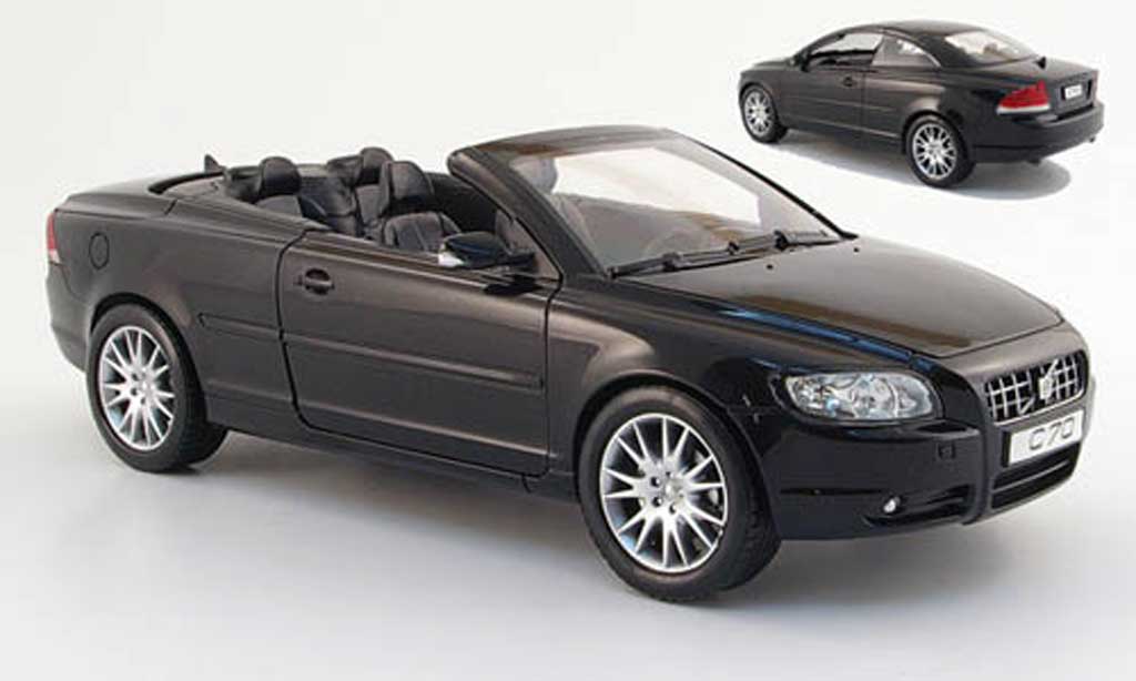 Volvo C70 1/18 Powco cabriolet nero 2006 modellino in miniatura