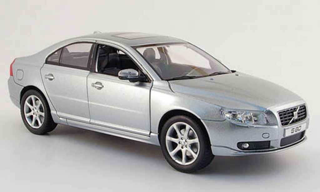 Volvo S80 1/18 Powco grigio 2007 modellino in miniatura