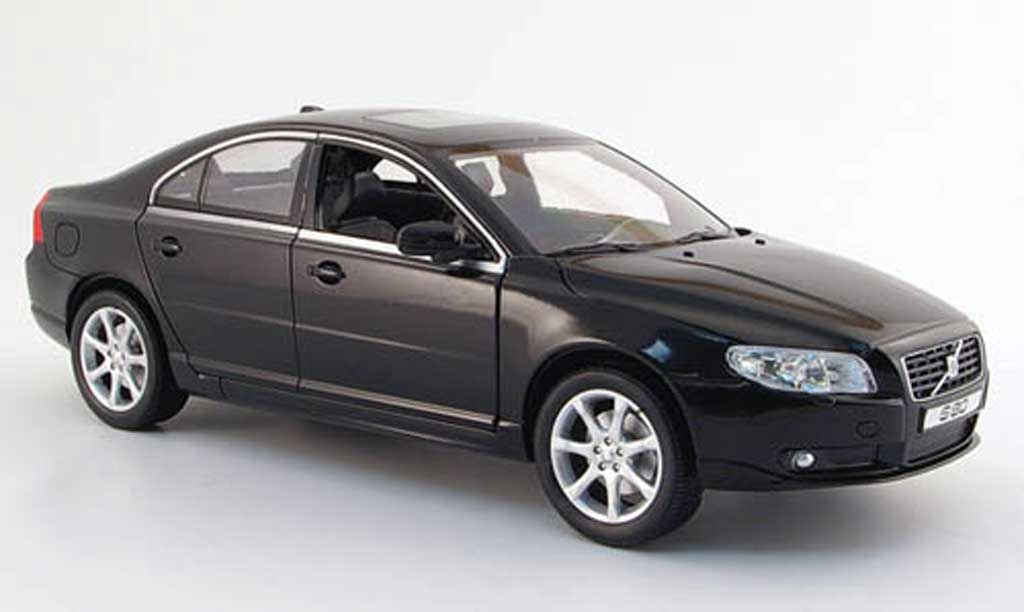 Volvo S80 1/18 Powco nero 2007 modellino in miniatura