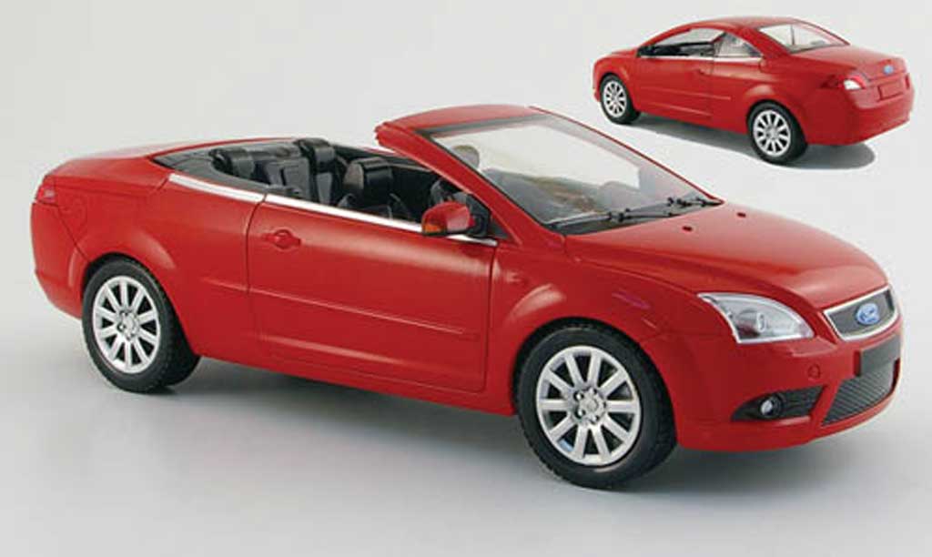 Ford Focus CC 1/18 Powco CC rosso mit aufsteckdach 2007 modellino in miniatura