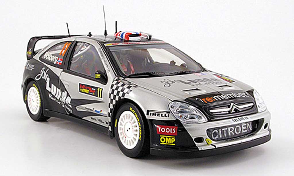 Citroen Xsara WRC 2009 1/18 Sun Star WRC 2009 no.11 solberg/mills rallye chypre modellino in miniatura