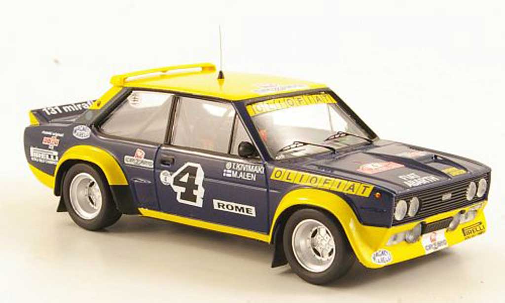Fiat 131 Abarth 1/43 Trofeu Abarth No.4 OlioRally Monte Carlo 1977 modellino in miniatura