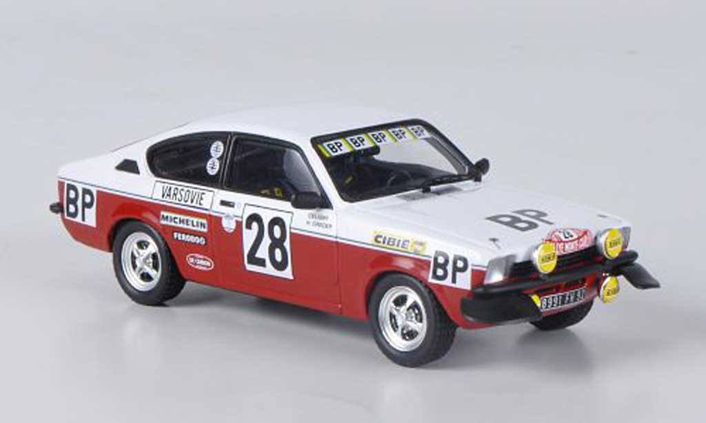 Opel Kadett C 1/43 Trofeu C GT/E No.28 BP H.Greder/Celigny Rally Monte Carlo 1977 modellino in miniatura