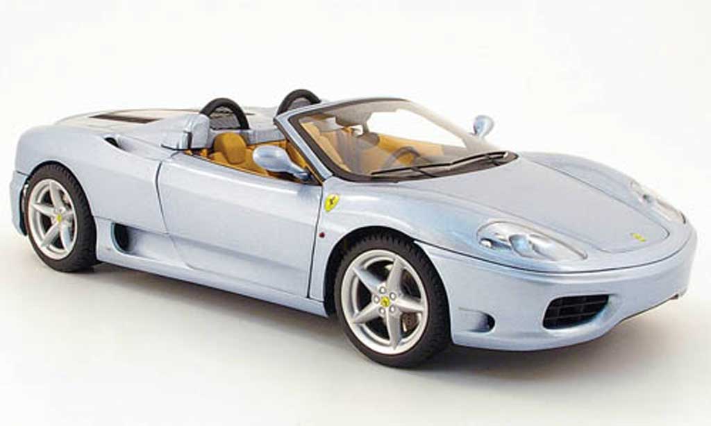 Ferrari 360 Modena Spider 1/18 Hot Wheels Modena Spider the italian job grigioblu modellino in miniatura