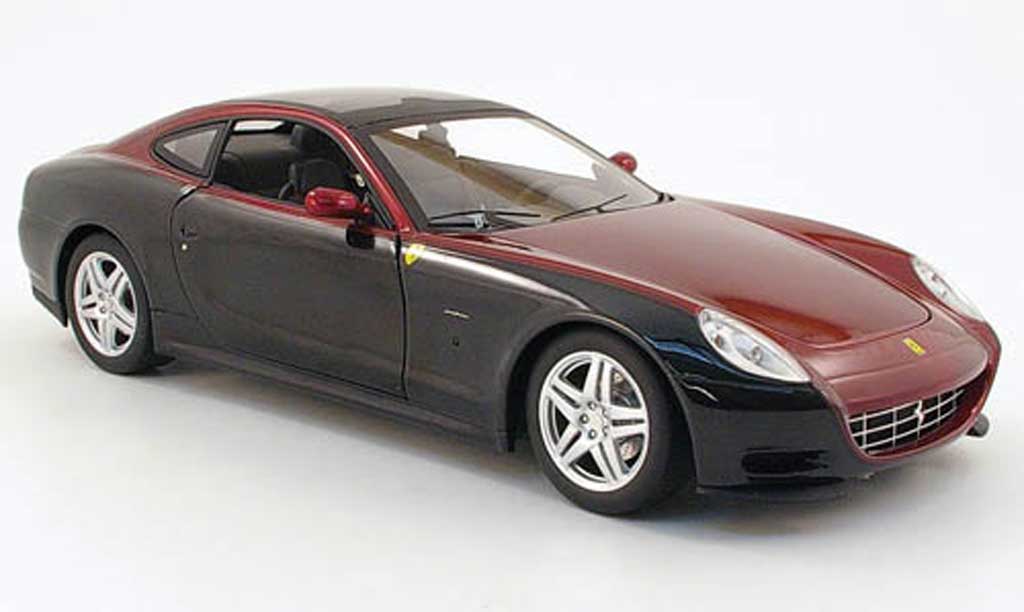 Ferrari 612 1/18 Hot Wheels sessanta nero/rosso modellino in miniatura