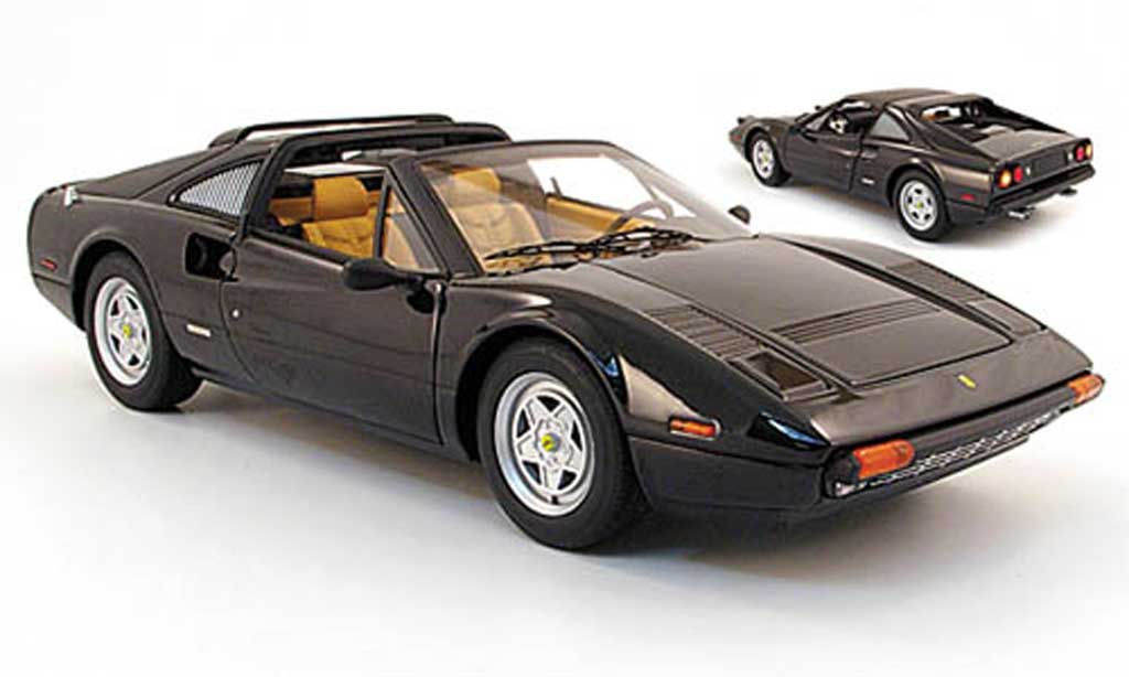 Ferrari 308 GTS 1/18 Hot Wheels GTS nero modellino in miniatura