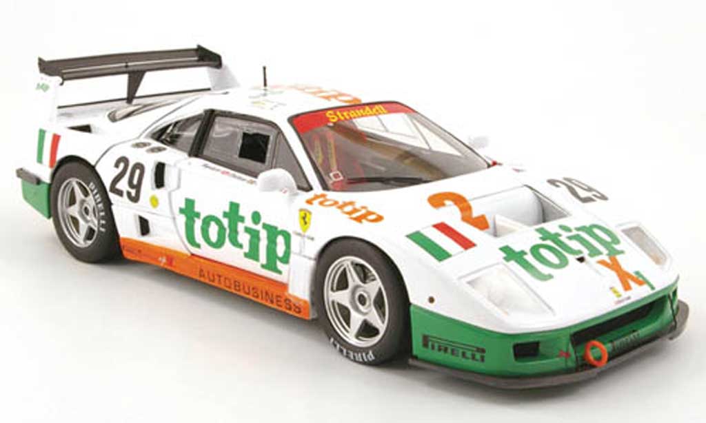Ferrari F40 LM 1/18 Hot Wheels LM competizione no.29 totip 24h le mans 1994 modellino in miniatura