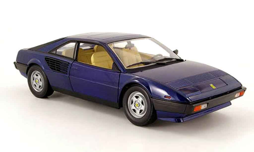 Ferrari Mondial 1/18 Hot Wheels 8 blu 1980 modellino in miniatura