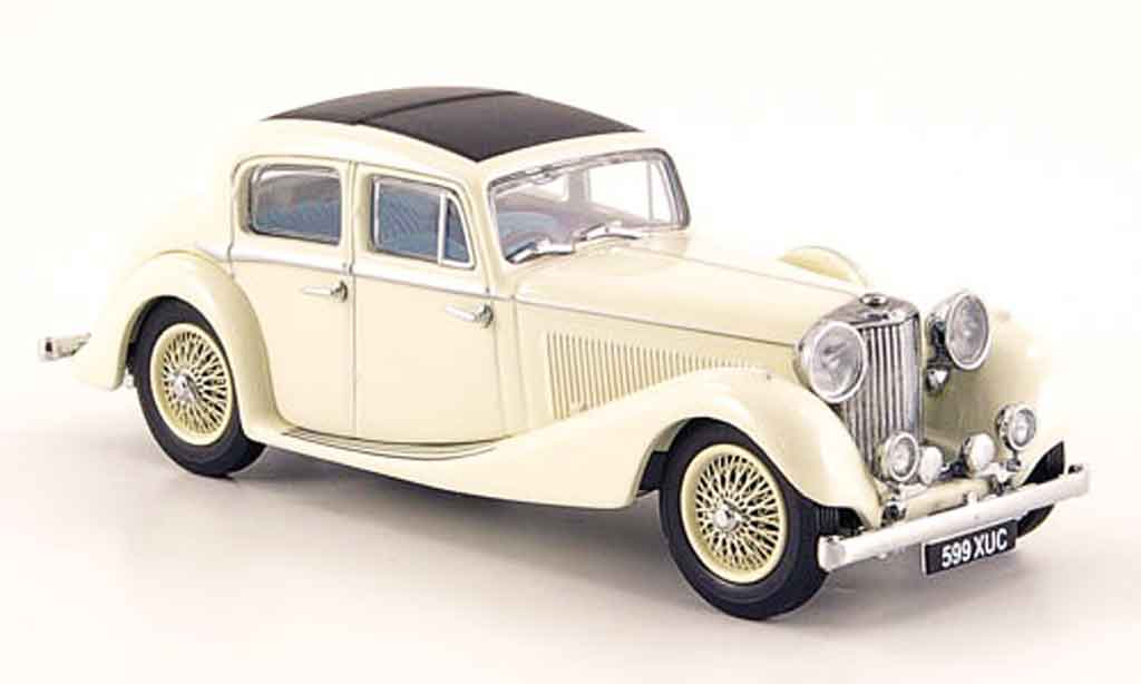 Jaguar SS 1/43 Oxford 2.5 saloon creme modellino in miniatura