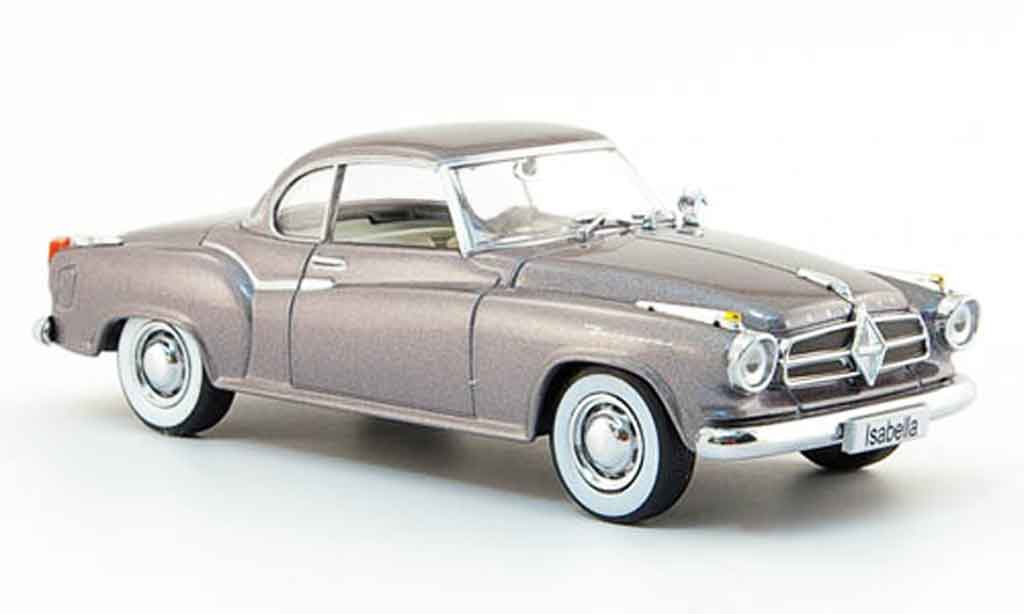 Borgward Isabella 1/43 Auto Klassiker Coupe grigio 1957 modellino in miniatura