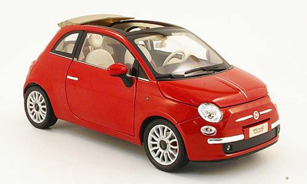 Fiat 500 Abarth 1/18 Norev Abarth cabriolet rosso 2009 modellino in miniatura