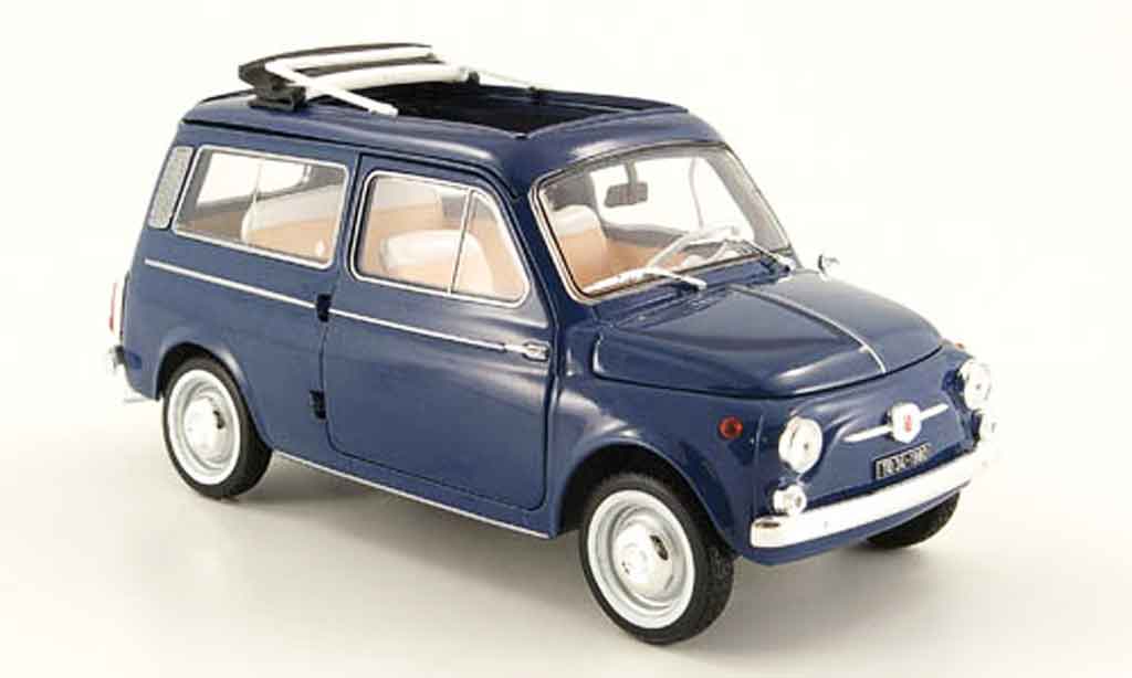 Fiat 500 1/18 Norev giardiniera blu 1960 modellino in miniatura