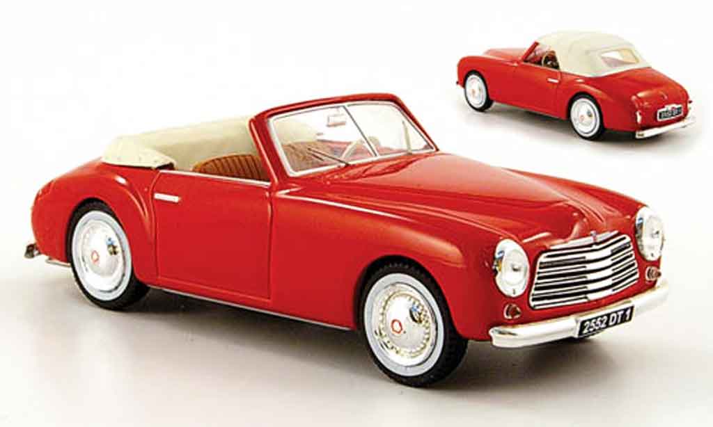 Simca Sport 1/43 Norev 8 rosso inklusive hard top 1949 modellino in miniatura