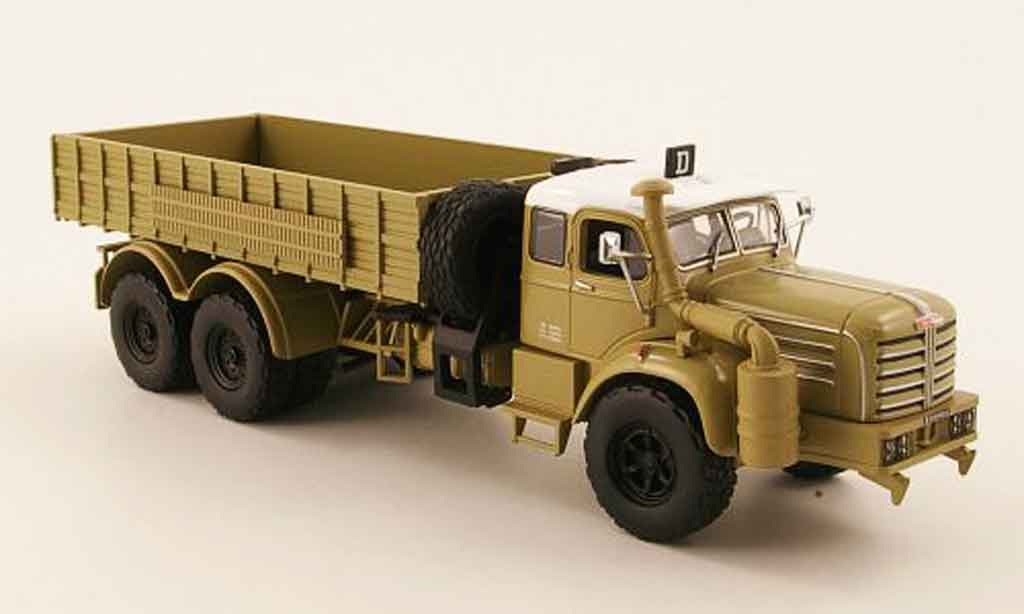 Berliet GBO 1/43 Norev 15 6x4 HC beige 1957 modellino in miniatura