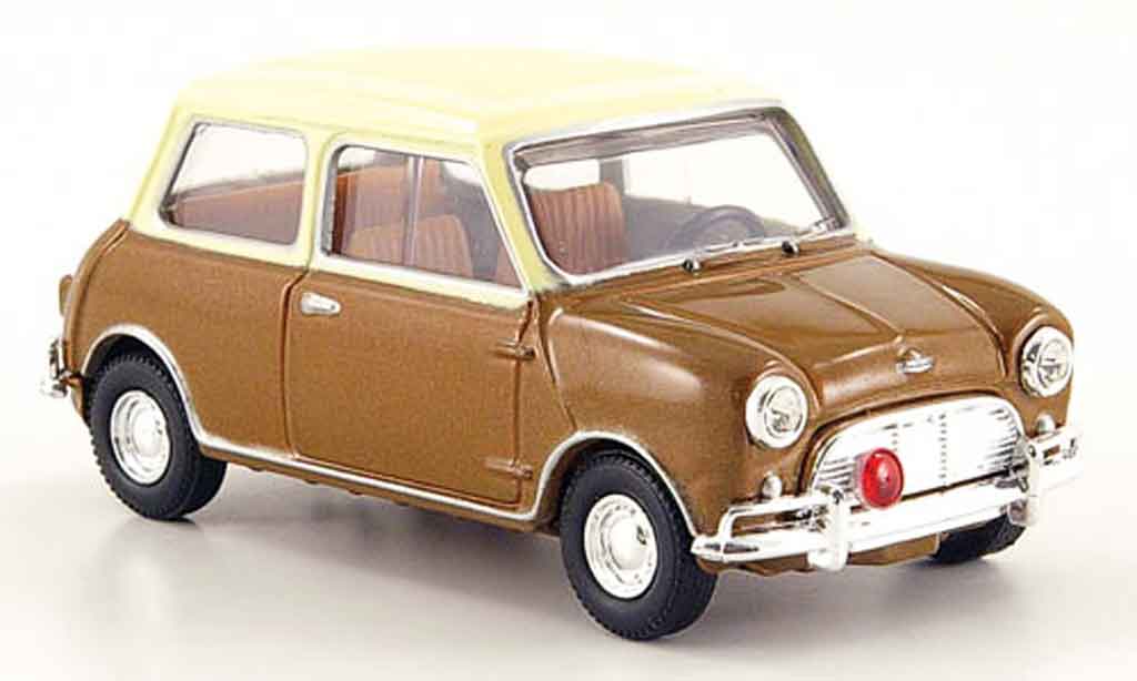 Austin Mini Cooper S 1/43 Vanguards Cooper S MK I marronee beige Steve McQueen modellino in miniatura