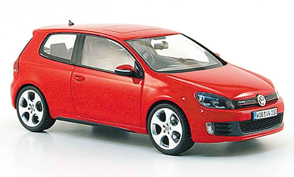 Volkswagen Golf VI GTI 1/43 Schuco VI GTI rosso 2009 modellino in miniatura
