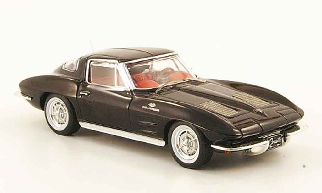 Chevrolet Corvette C2 1/43 IXO C2 nero avec rossoem Interieur 1963 modellino in miniatura