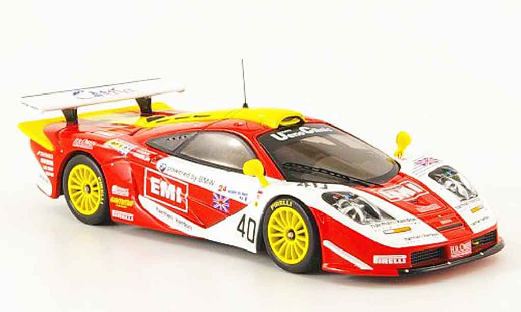 McLaren F1 1/43 IXO GTR No.40 EMI 24h Le Mans 1998 modellino in miniatura