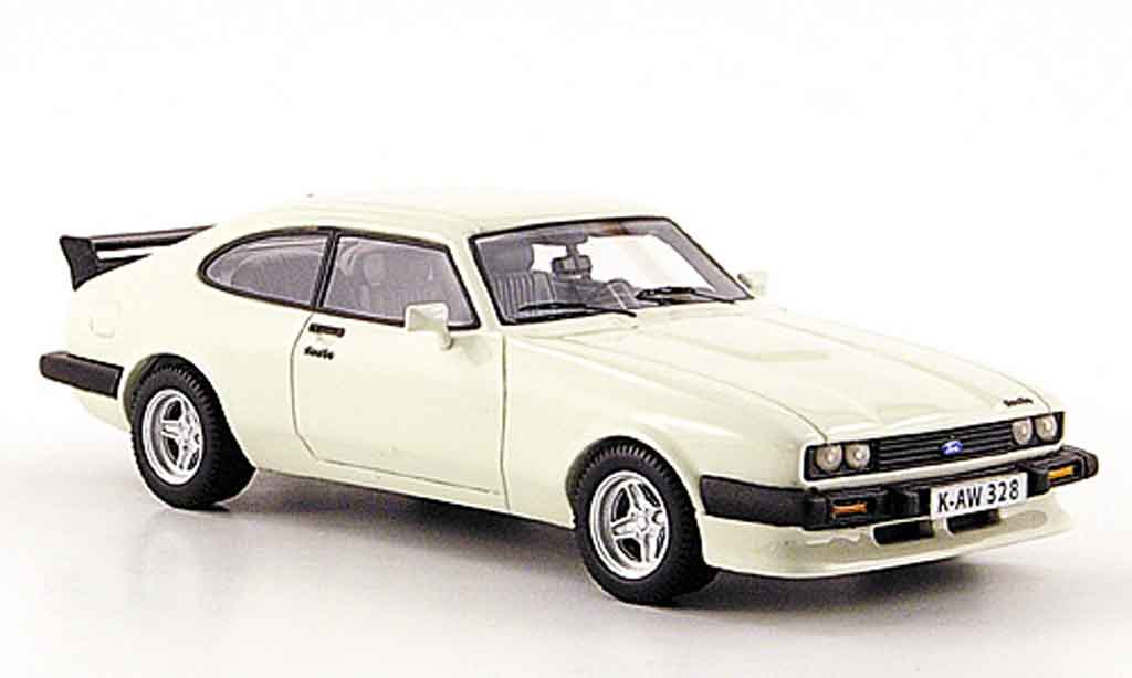 Ford Capri 1/43 Neo MK III Turbo bianco 1981 modellino in miniatura