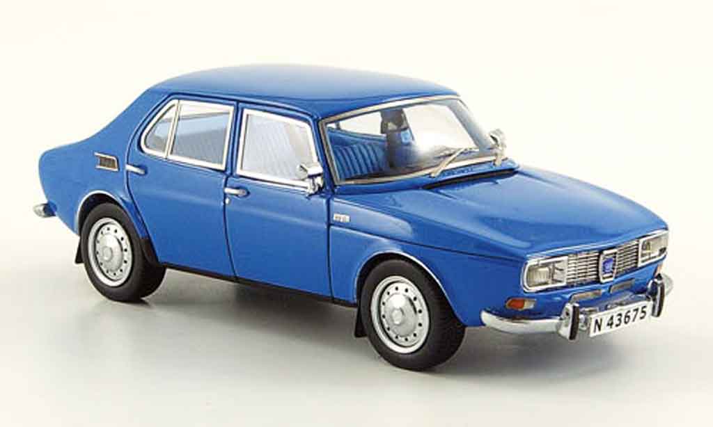 Saab 99 1/43 Neo blu 4 turig 1981 modellino in miniatura