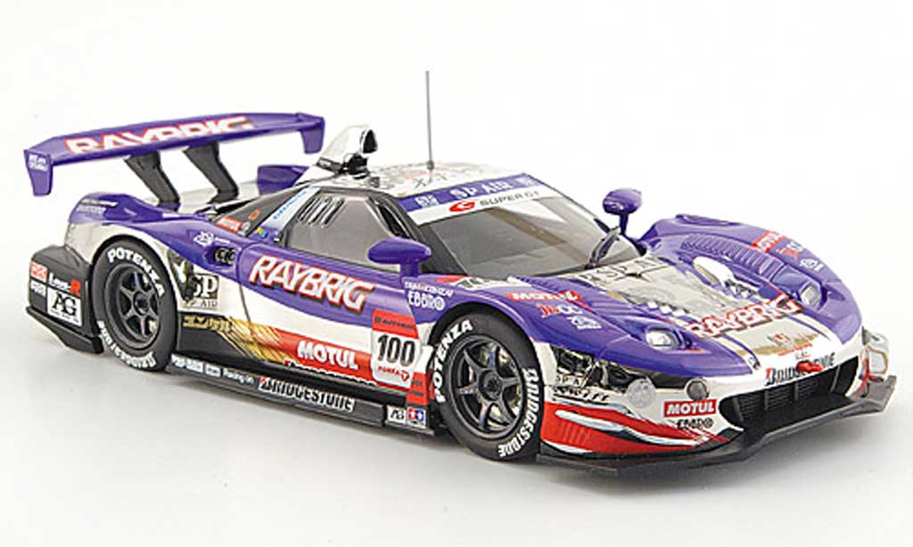 Honda NSX Super GT 1/43 Ebbro Super GT SGT 500 No.100 Raybrig 1000 Km Suzuka 2008 modellino in miniatura